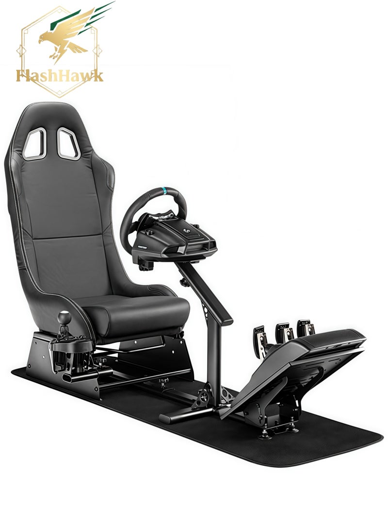 فلاشهوك كرسي ألعاب لمقعد السباق مزود بحامل مقود لجهاز Logitech G29 Thrustmaster Xbox Playstation PS4 - Image 1